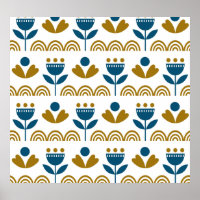 Scandinavian folk art, colourful pattern.