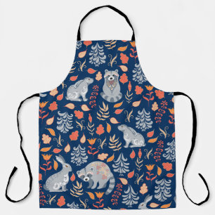 Scandinavian Folk Art Fairy Forest. Apron