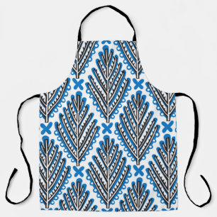 Scandinavian Folk Art: Floral Retro Design Apron