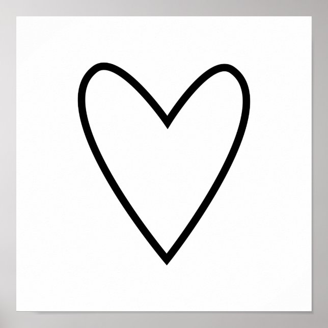 Scandinavian Folk Art Minimalist Illustration Poster (Front)