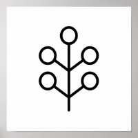 Scandinavian Folk Art Minimalist Illustration