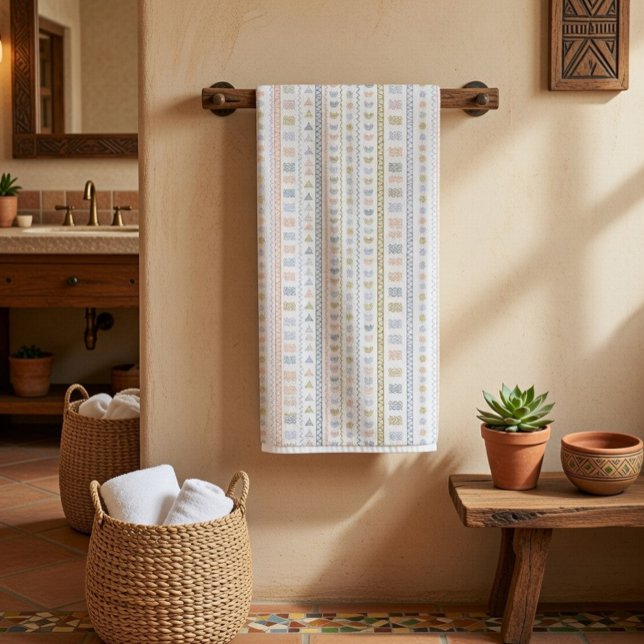 Scandinavian Folk Art Pattern Kitchen Towel (Creator Uploaded)