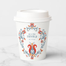 Scandinavian Folk Art Rosemaling Personalised