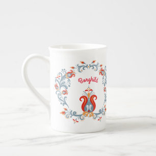 Scandinavian Folk Art Velkommen Mug