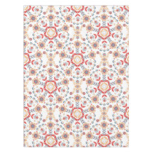 Scandinavian Folk Art Velkommen Table Cloth