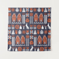 Scandinavian Folk Art Vintage Pattern