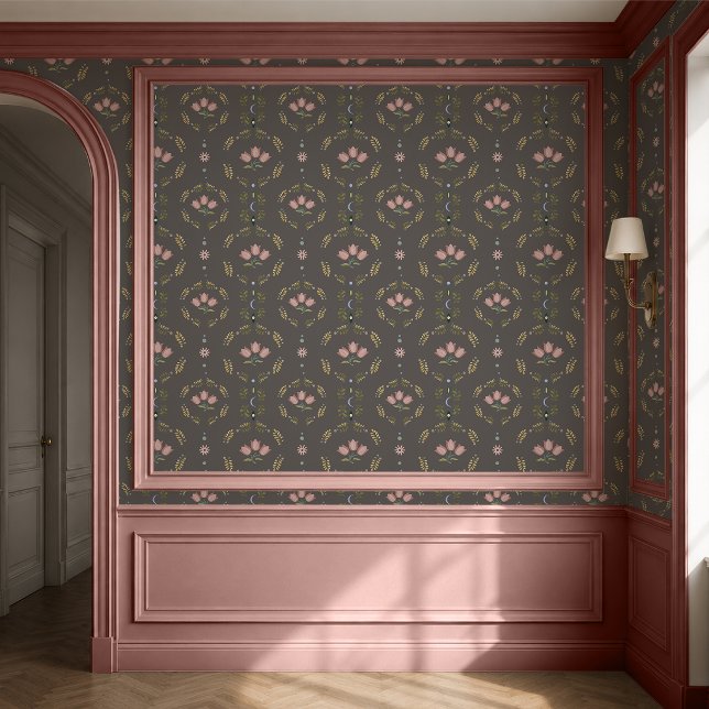 Scandinavian Folk Botanical Wallpaper (Creator Uploaded)