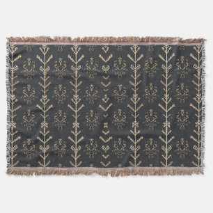 Scandinavian Folk Cozy Throw Blanket