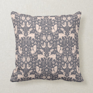 Scandinavian Folk Forest Cushion