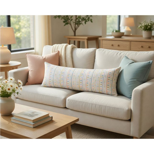 Scandinavian Folk Pattern Decorative Body Cushion (Creator Uploaded)