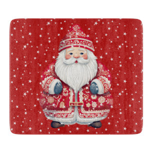 Scandinavian Folk Santa Claus Cutting Board