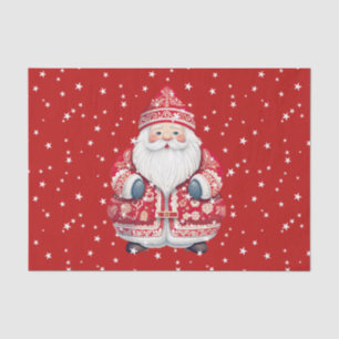 Scandinavian Folk Santa Claus Tissue Paper