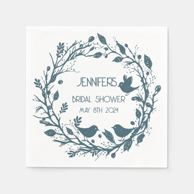 Scandinavian folklore wreath napkin (Front)