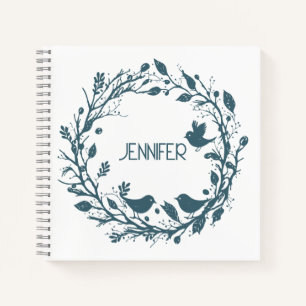 Scandinavian folklore wreath notebook