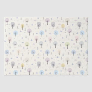 Scandinavian Forest Seamless Pattern Tissue Paper