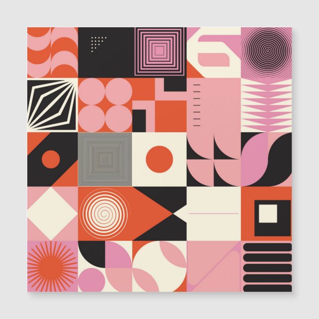 Scandinavian Geometric: Colourful Artwork Pattern (Front)