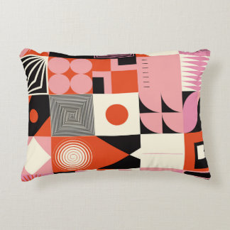 Scandinavian Geometric: Colourful Artwork Pattern Decorative Cushion