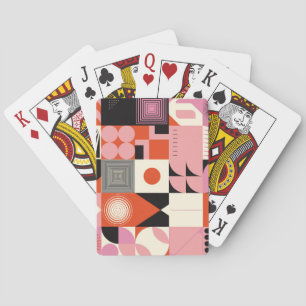 Scandinavian Geometric: Colourful Artwork Pattern Playing Cards