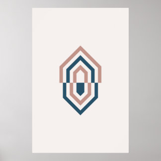 Scandinavian Geometric Diamond Art Poster
