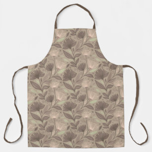 Scandinavian Geometric Floral Motif Apron