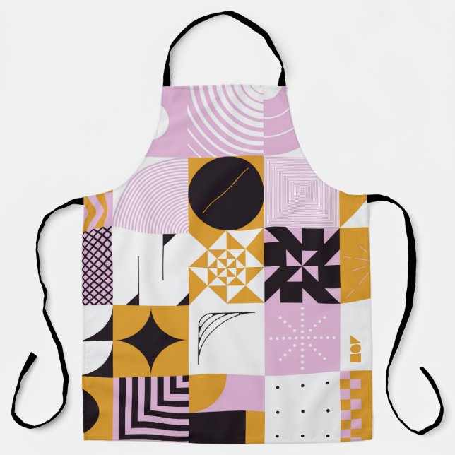 Scandinavian Geometric: Hand-Drawn Artwork. Apron (Front)