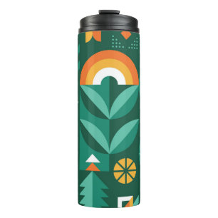Scandinavian Geometric, Vintage Agriculture Symbol Thermal Tumbler