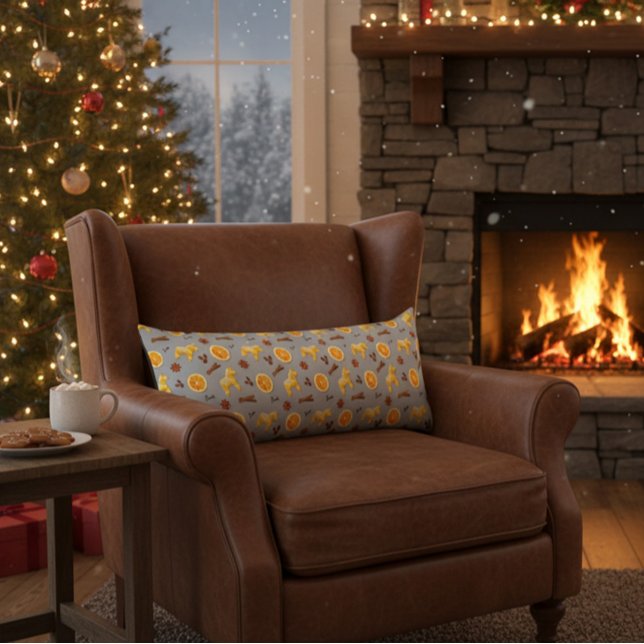 Scandinavian Gingerbread & Citrus Holiday  Body Cushion (Creator Uploaded)