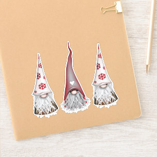Scandinavian Gnome Christmas Stickers