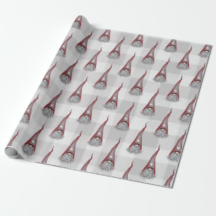 Scandinavian Gnome Christmas Wrapping Paper