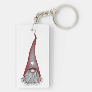 Scandinavian Gnome Keychain