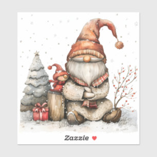 Scandinavian Gnomes Red and Friend Christmas