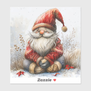 Scandinavian Gnomes Red Watercolor Santa Clothing
