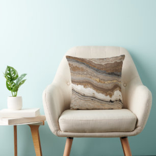scandinavian granite brown grey beige marble cushion