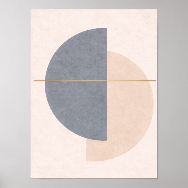 Scandinavian Half Circle Wall Art – Geometric  (Front)