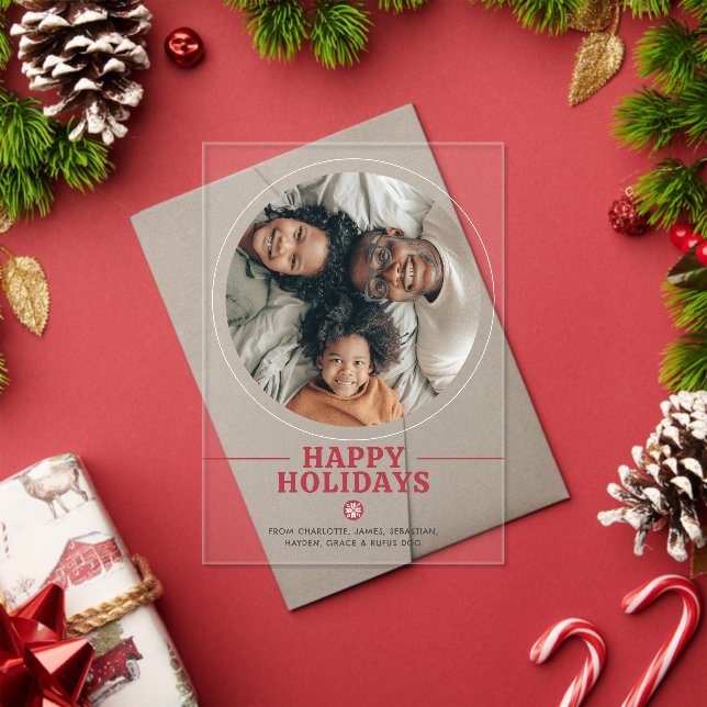 Scandinavian Happy Holidays Personalised Cards (Insitu (Holiday))