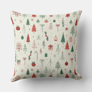 Scandinavian Holiday Forest Cushion