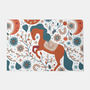 Scandinavian Horse Cute Doormat