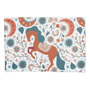 Scandinavian Horse Cute Pillowcase