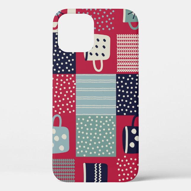 Scandinavian Hygge: Rustic Pattern Mix Case-Mate iPhone Case (Back)