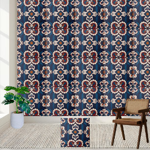Scandinavian-inspired Tile With Floral Pattern