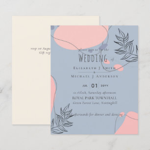 Scandinavian Japandi Modern Abstract Wedding