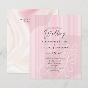 Scandinavian Japandi Modern Abstract Wedding