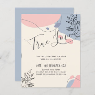 Scandinavian Japandi Modern Abstract Wedding