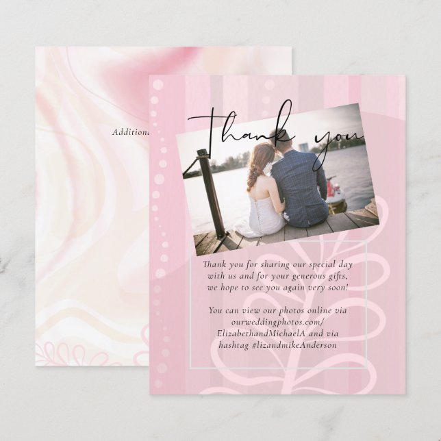 Scandinavian Japandi Modern Abstract Wedding (Front/Back)