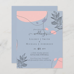 Scandinavian Japandi Modern Abstract Wedding