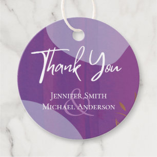 Scandinavian Japandi Modern Abstract Wedding Favour Tags