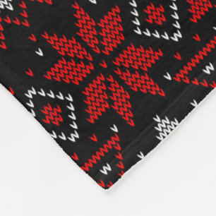 Scandinavian, knitting fleece blanket