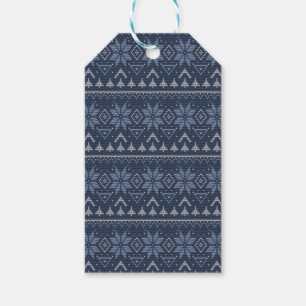 Scandinavian, knitting gift tags