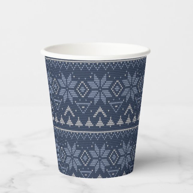 Scandinavian, knitting paper cup (Front)