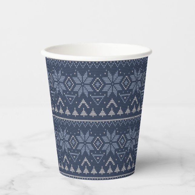 Scandinavian, knitting paper cups (Front)